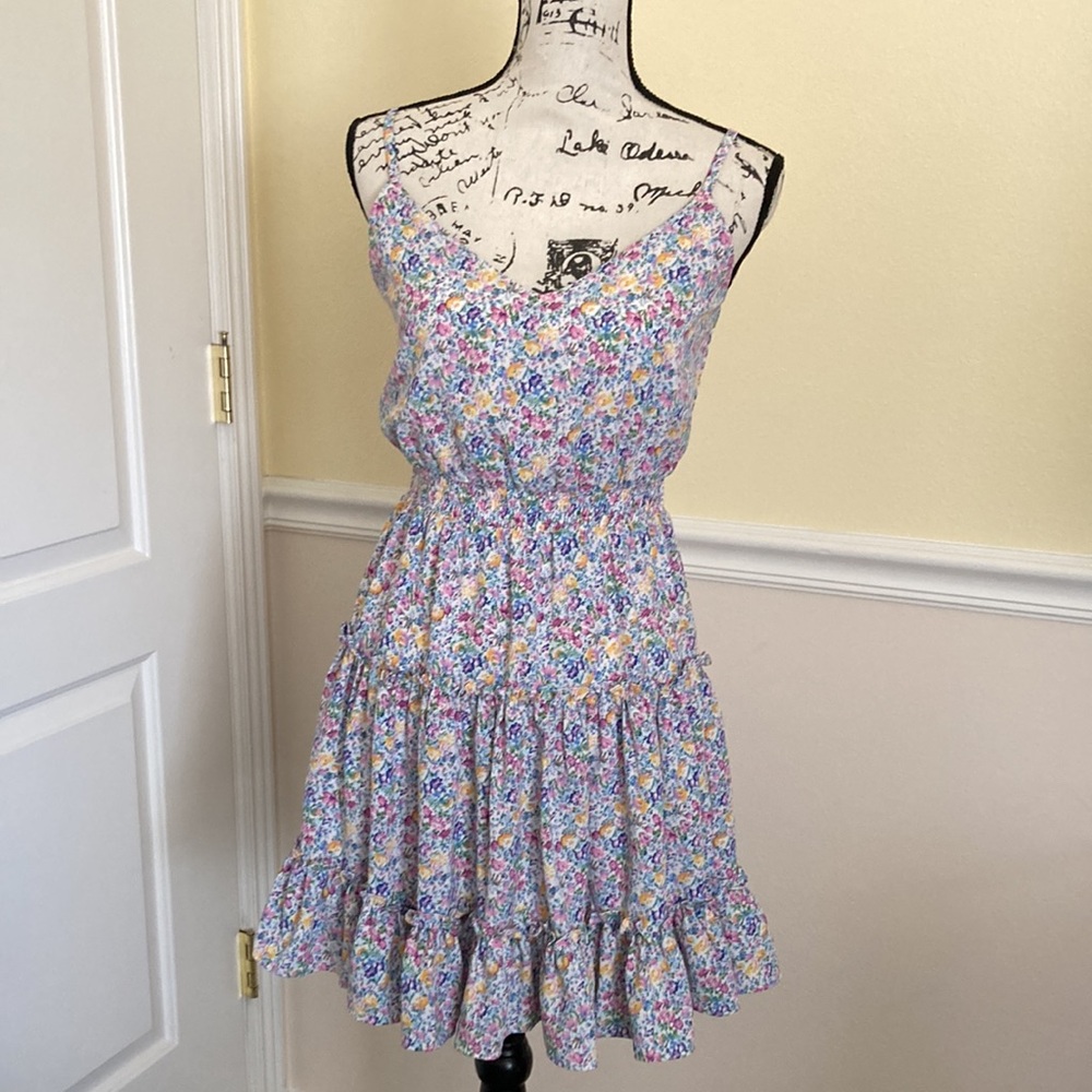 NEW SKIES ARE BLUE FLORAL DRESS